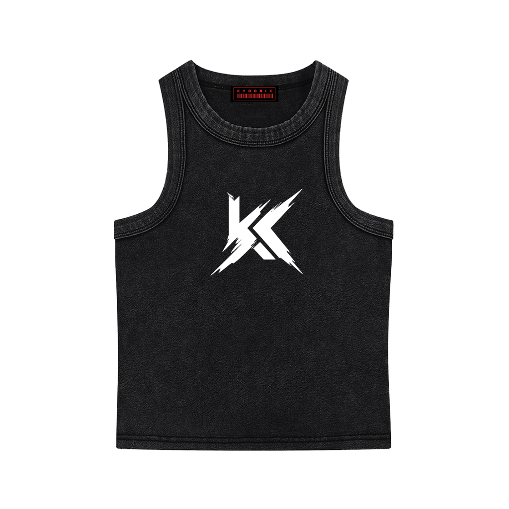 Cropped Tank – Vintage Black