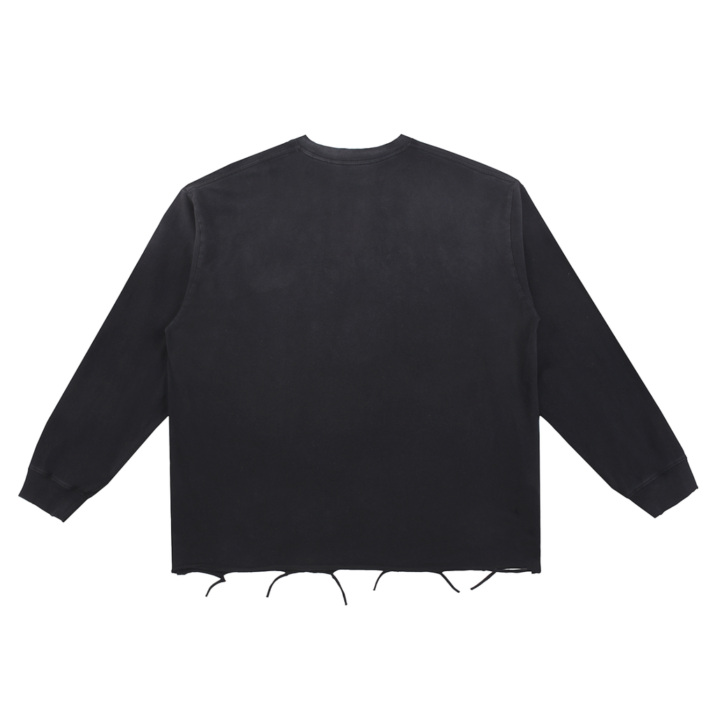 Raw Edge Cotton T-Shirt